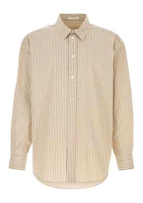 The Row Granada striped shirt - Neutrals