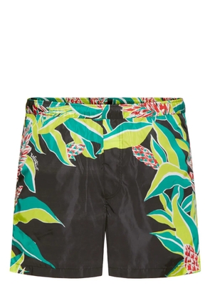 Valentino Garavani Volcano-print swim shorts - Black