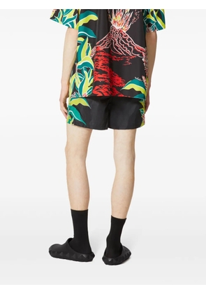 Valentino Garavani Volcano-print swim shorts - Black