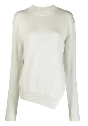 Studio Nicholson Shiso asymmetric-hem knitted jumper - Neutrals