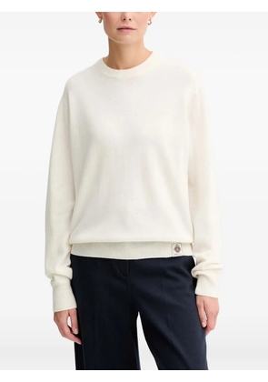 Bally logo-patch sweater - Neutrals