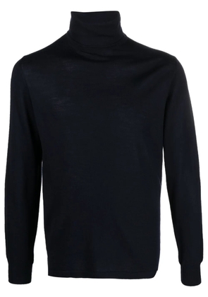 ERALDO roll-neck wool-blend jumper - Blue