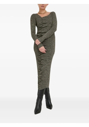 Notes du Nord square-neck ribbed midi dress - Green