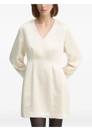 HERSKIND v-neck pleated dress - Neutrals