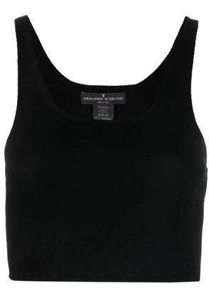 Ermanno Scervino virgin wool cropped top - Black