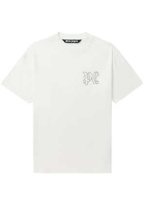 Palm Angels stud-logo T-shirt - White
