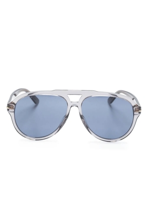Gucci Eyewear logo-print oversize-frame sunglasses - Grey
