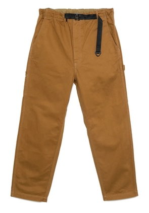 Comme des Garçons Homme herringbone-pattern trousers - Orange