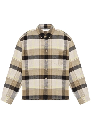 John Elliott check-print button-up shirt - Neutrals