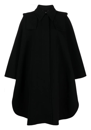 Chloé wool-blend hooded cape - Black