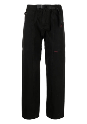 Gramicci logo-patch straight-leg trousers - Black