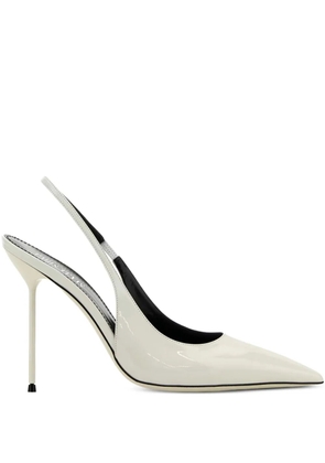 Paris Texas 105mm Lidia slingback pumps - White