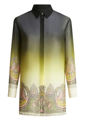 ETRO paisley-print silk shirt - Yellow
