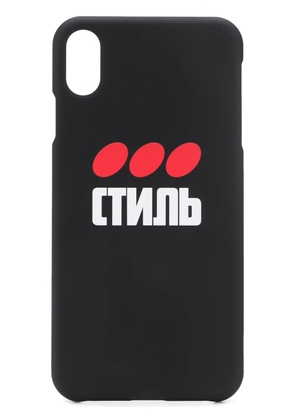 Heron Preston iPhone XS case - Black