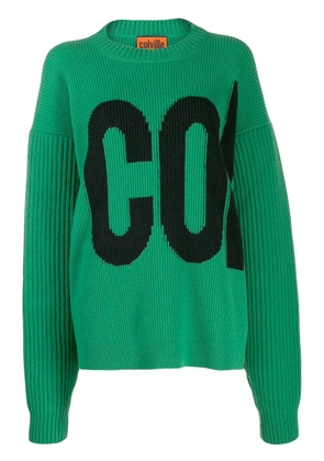 colville logo embroidered sweater - Green