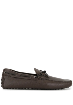 Tod's brushed driving loafers - Brown