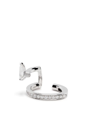 Repossi 18kt white gold Serti Sur Vide earcuff - Silver