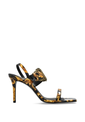 Versace Jeans Couture Fondo Emily patterned sandals - Black