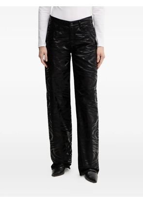 Armani Exchange zebra-pattern jeans - Black