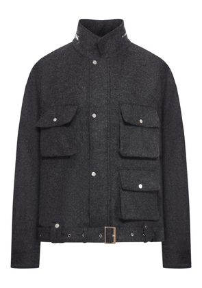 Niccolò Pasqualetti wool belted jacket - Grey