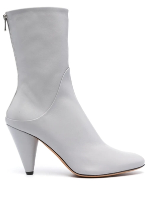 Proenza Schouler Cone 95mm leather boots - Grey