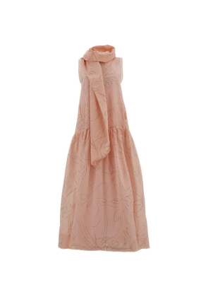 Plan C A-line floral-print maxi dress - Pink