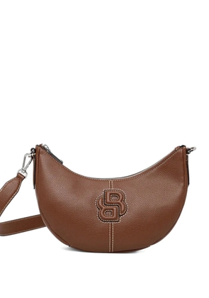 BOSS Anett logo-appliqué shoulder bag - Brown