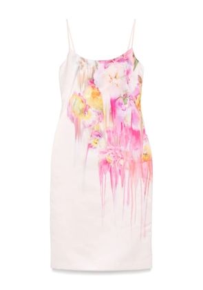 Blumarine floral-print midi dress - Pink