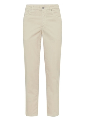 Brunello Cucinelli straight-leg corduroy trousers - Neutrals