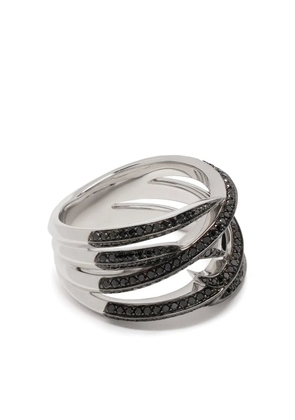 Stephen Webster 18kt white gold Thorn Embrace wrap diamond ring - Black