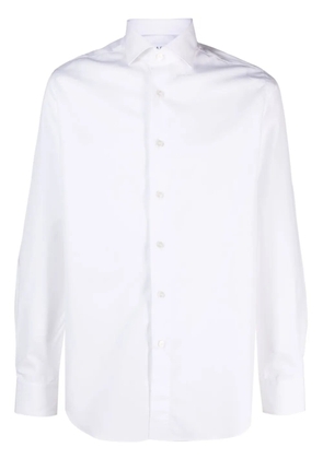 Xacus spread-collar cotton shirt - White