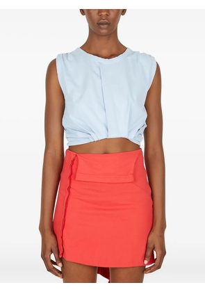 Lourdes logo-print tank top - Blue