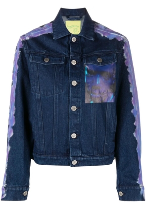 Sky High Farm tie-dye panel denim jacket - Blue