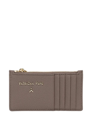 Patrizia Pepe Fly-plaque cardholder - Grey