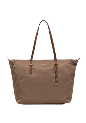 Pedro Del Hierro logo-charm tote bag - Neutrals