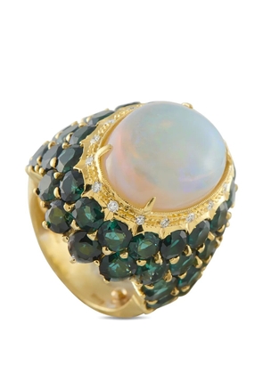 LB Exclusive opal and tourmaline ring - Gold