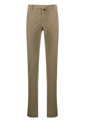 Incotex textured straight-leg trousers - Neutrals