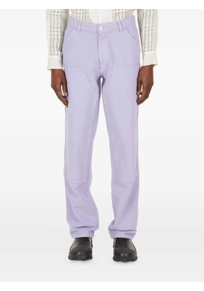 Sky High Farm embroidered-pocket trousers - Purple
