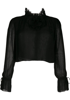 Marco De Vincenzo Georgette blouse - Black