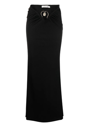 Christopher Esber Orbit ruched maxi skirt - Black