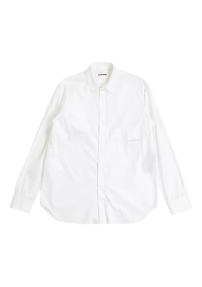 Jil Sander concealed button-cuffs shirt - White