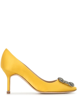 Manolo Blahnik Hangisi 70mm pumps - Yellow
