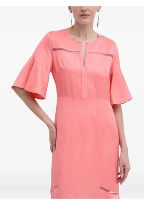 BOSS bell-sleeve dress - Pink