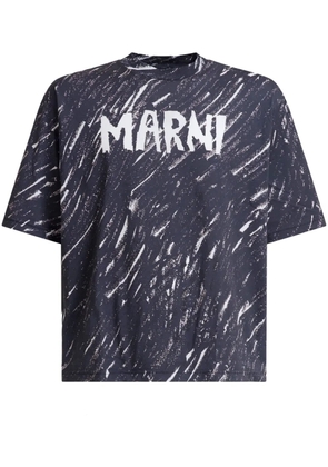 Marni Logo print t-shirt - Blue