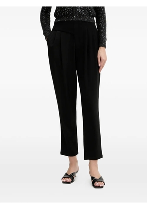 FRACOMINA buttoned pleated trousers - Black
