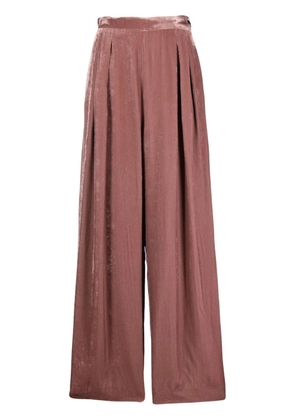 Fabiana Filippi pleated wide-leg trousers - Pink