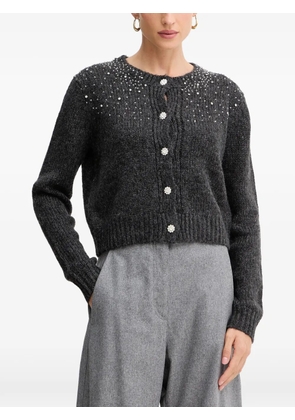FRACOMINA bead-embellished cardigan - Grey