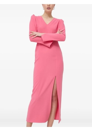 Notes du Nord cut-out long-sleeve midi dress - Pink