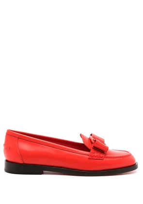 Ferragamo Vivaldo logo-plaque loafers - Red