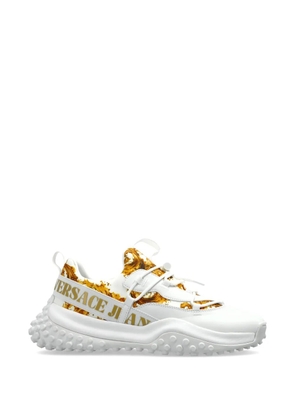 Versace Jeans Couture baroque-print sneakers - White